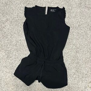 Black Sleeveless Jumpsuit with Fitted Silhouette